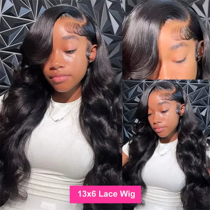 30" 32" Extreme Volume Body Wave HD Lace Frontal Wig | 300% Density 13x6 Glueless Human Hair | D'AuraHaven