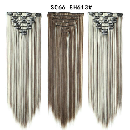 Premium 22" Long Straight Clip-In Hair Extensions (7-Piece Set) | D'AuraHaven