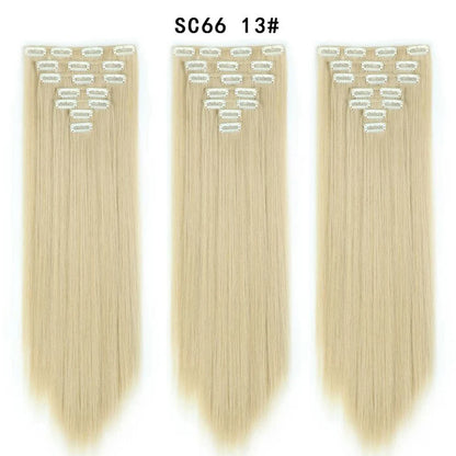 Premium 22" Long Straight Clip-In Hair Extensions (7-Piece Set) | D'AuraHaven
