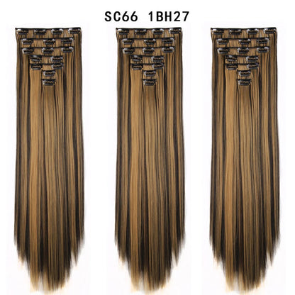 Premium 22" Long Straight Clip-In Hair Extensions (7-Piece Set) | D'AuraHaven