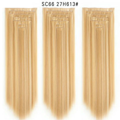 Premium 22" Long Straight Clip-In Hair Extensions (7-Piece Set) | D'AuraHaven