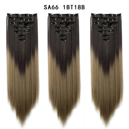 Premium 22" Long Straight Clip-In Hair Extensions (7-Piece Set) | D'AuraHaven