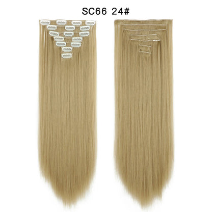 Premium 22" Long Straight Clip-In Hair Extensions (7-Piece Set) | D'AuraHaven