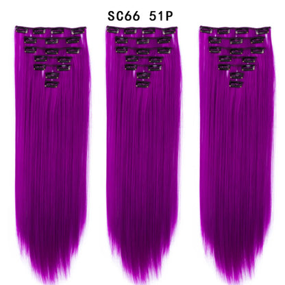 Premium 22" Long Straight Clip-In Hair Extensions (7-Piece Set) | D'AuraHaven
