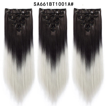Premium 22" Long Straight Clip-In Hair Extensions (7-Piece Set) | D'AuraHaven