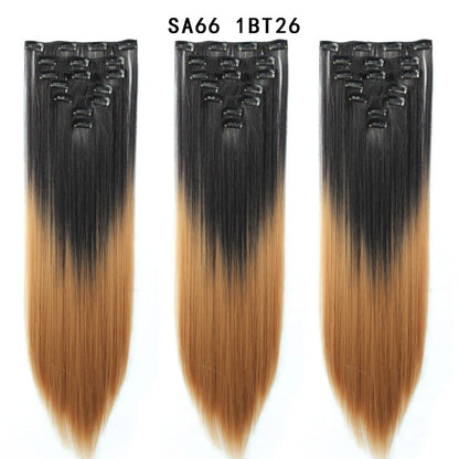 Premium 22" Long Straight Clip-In Hair Extensions (7-Piece Set) | D'AuraHaven