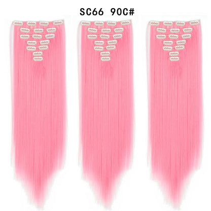 Premium 22" Long Straight Clip-In Hair Extensions (7-Piece Set) | D'AuraHaven