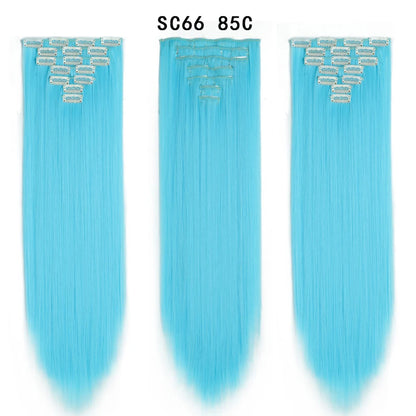 Premium 22" Long Straight Clip-In Hair Extensions (7-Piece Set) | D'AuraHaven