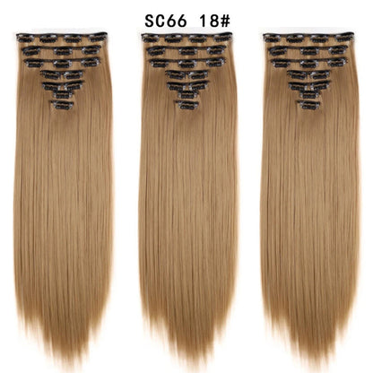 Premium 22" Long Straight Clip-In Hair Extensions (7-Piece Set) | D'AuraHaven