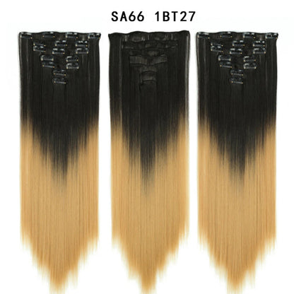 Premium 22" Long Straight Clip-In Hair Extensions (7-Piece Set) | D'AuraHaven