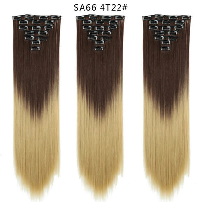 Premium 22" Long Straight Clip-In Hair Extensions (7-Piece Set) | D'AuraHaven