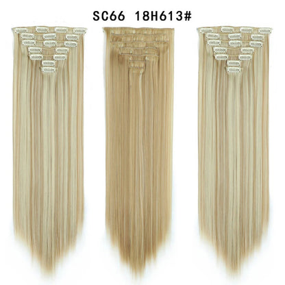 Premium 22" Long Straight Clip-In Hair Extensions (7-Piece Set) | D'AuraHaven