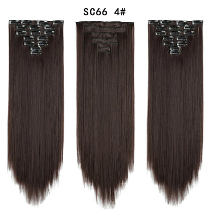 Premium 22" Long Straight Clip-In Hair Extensions (7-Piece Set) | D'AuraHaven