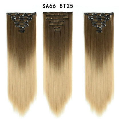 Premium 22" Long Straight Clip-In Hair Extensions (7-Piece Set) | D'AuraHaven