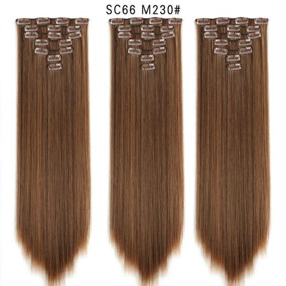 Premium 22" Long Straight Clip-In Hair Extensions (7-Piece Set) | D'AuraHaven