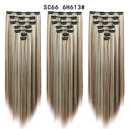 Premium 22" Long Straight Clip-In Hair Extensions (7-Piece Set) | D'AuraHaven