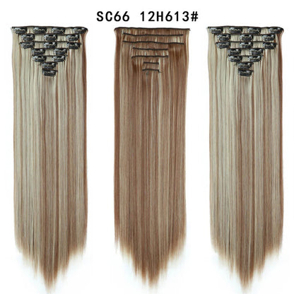 Premium 22" Long Straight Clip-In Hair Extensions (7-Piece Set) | D'AuraHaven