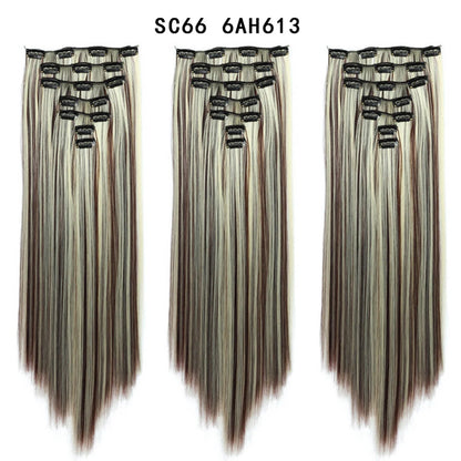 Premium 22" Long Straight Clip-In Hair Extensions (7-Piece Set) | D'AuraHaven