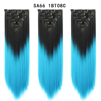 Premium 22" Long Straight Clip-In Hair Extensions (7-Piece Set) | D'AuraHaven