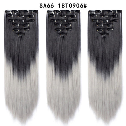 Premium 22" Long Straight Clip-In Hair Extensions (7-Piece Set) | D'AuraHaven