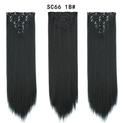 Premium 22" Long Straight Clip-In Hair Extensions (7-Piece Set) | D'AuraHaven