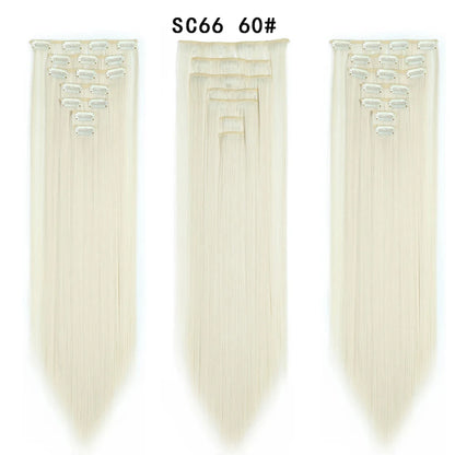 Premium 22" Long Straight Clip-In Hair Extensions (7-Piece Set) | D'AuraHaven