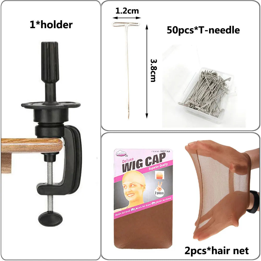 Premium Canvas Block Mannequin Head | Heavy-Duty Wig Making & Styling Base | D'AuraHaven