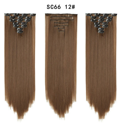 Premium 22" Long Straight Clip-In Hair Extensions (7-Piece Set) | D'AuraHaven