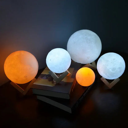 D'AuraHaven Moon Lamp 16 colour modes RGB atmospheric bedroom lighting