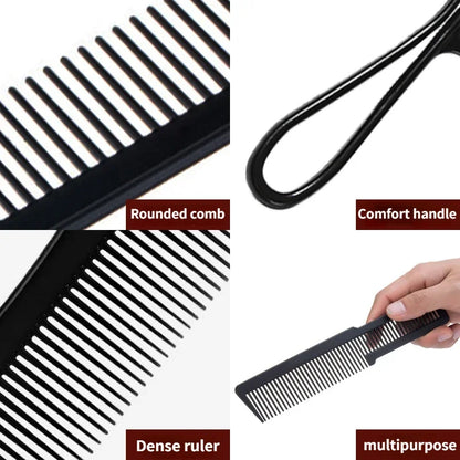 Premium Wide-Tooth Detangling Comb Set | Anti-Frizz Styling Tools for Curly Hair & Wigs | D'AuraHaven