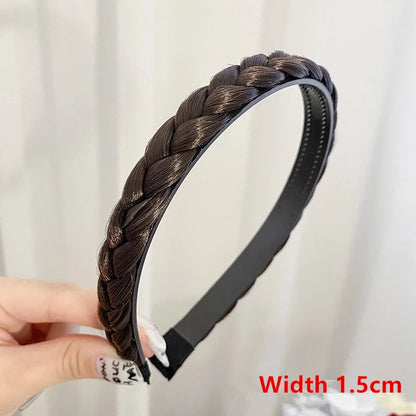 Bohemian Synthetic Braided Headband | Stretch Twist Hair Band | D'AuraHaven