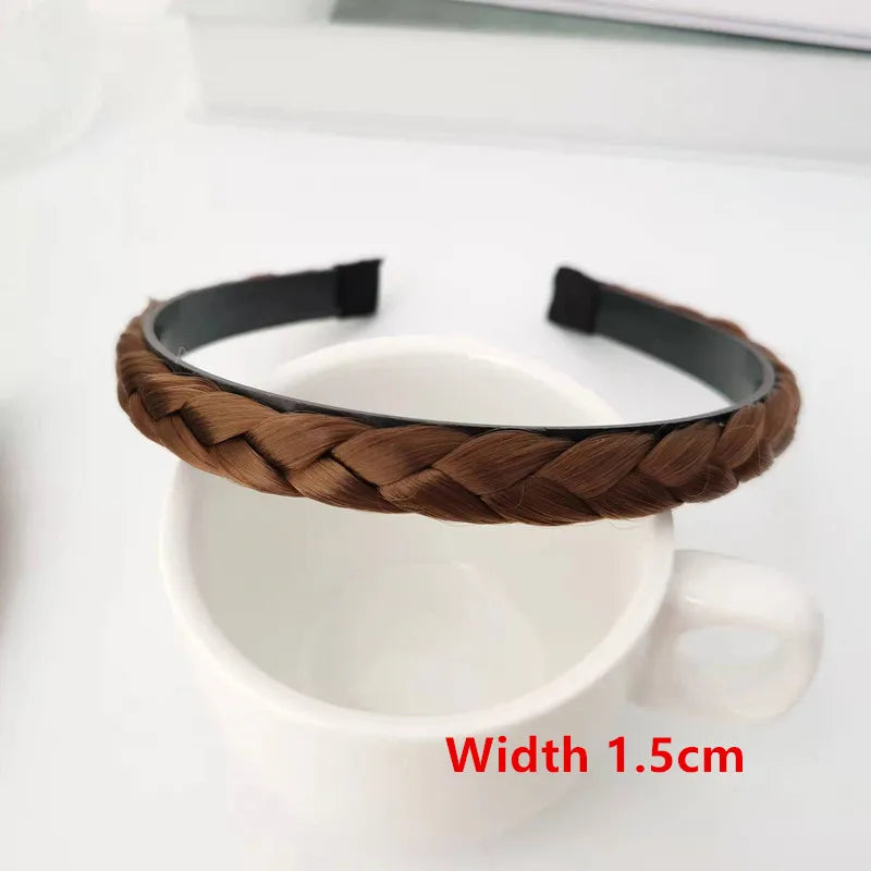 Bohemian Synthetic Braided Headband | Stretch Twist Hair Band | D'AuraHaven