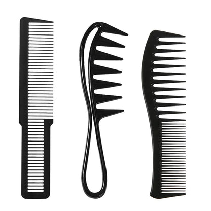 Premium Wide-Tooth Detangling Comb Set | Anti-Frizz Styling Tools for Curly Hair & Wigs | D'AuraHaven