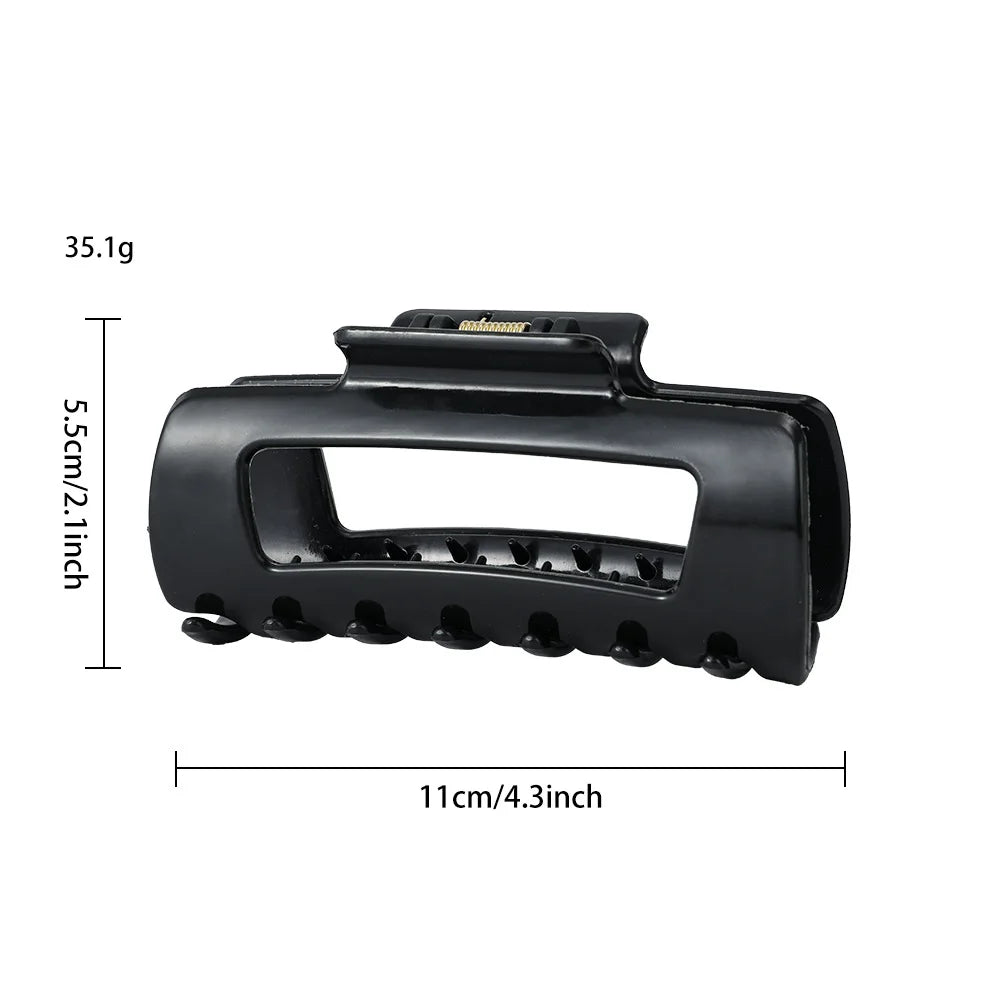 Premium Silicone Flexible Hair Claw Clip | Non-Slip Large Bendable Hair Catch | D'AuraHaven