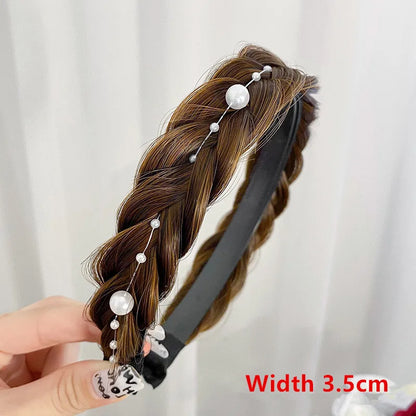 Bohemian Synthetic Braided Headband | Stretch Twist Hair Band | D'AuraHaven