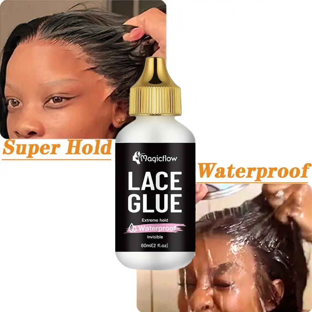 Premium Waterproof Lace Glue | Strong Hold Invisible Wig Adhesive (2 fl. oz.) | D'AuraHaven