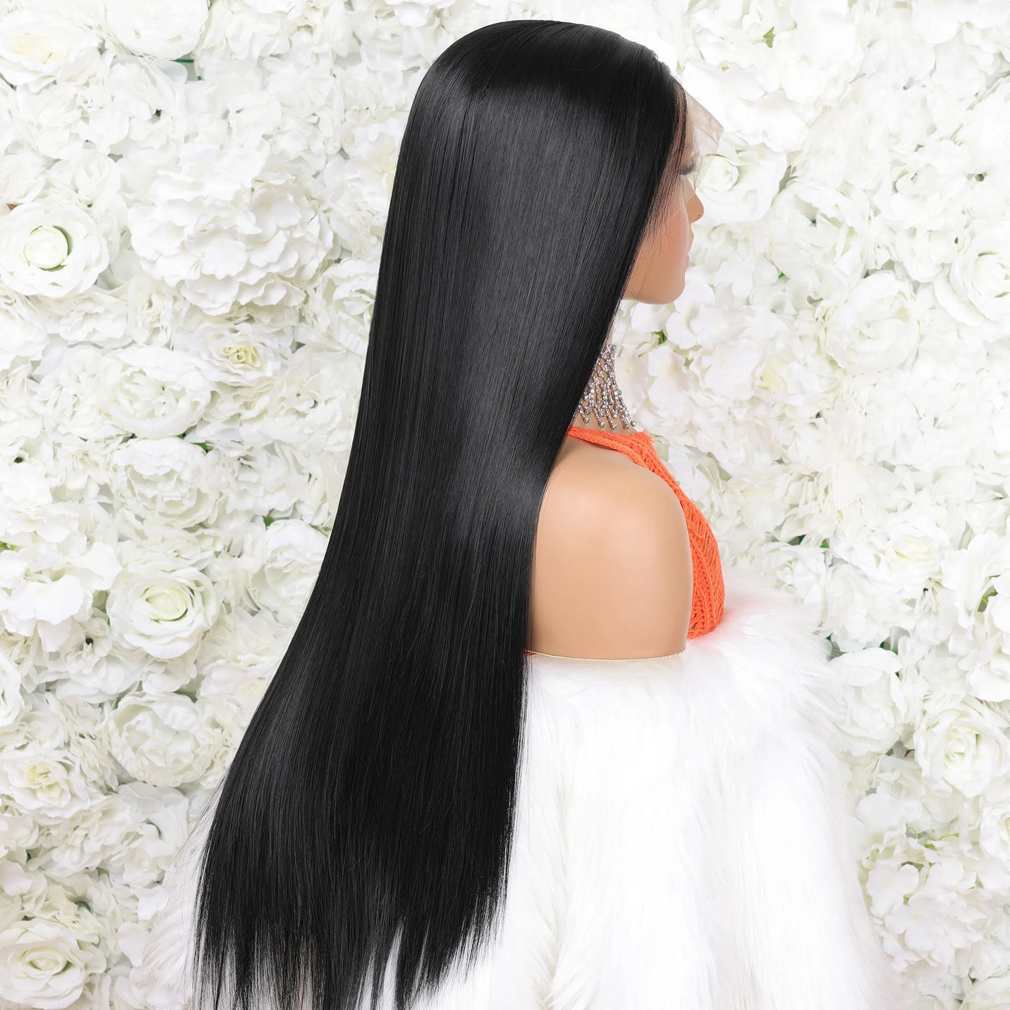 Luxe Loose Deep Wave Lace Front Wig | High-Temperature Synthetic | D'AuraHaven