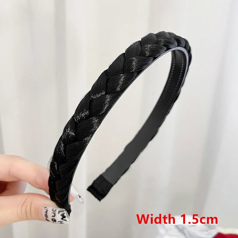 Bohemian Synthetic Braided Headband | Stretch Twist Hair Band | D'AuraHaven