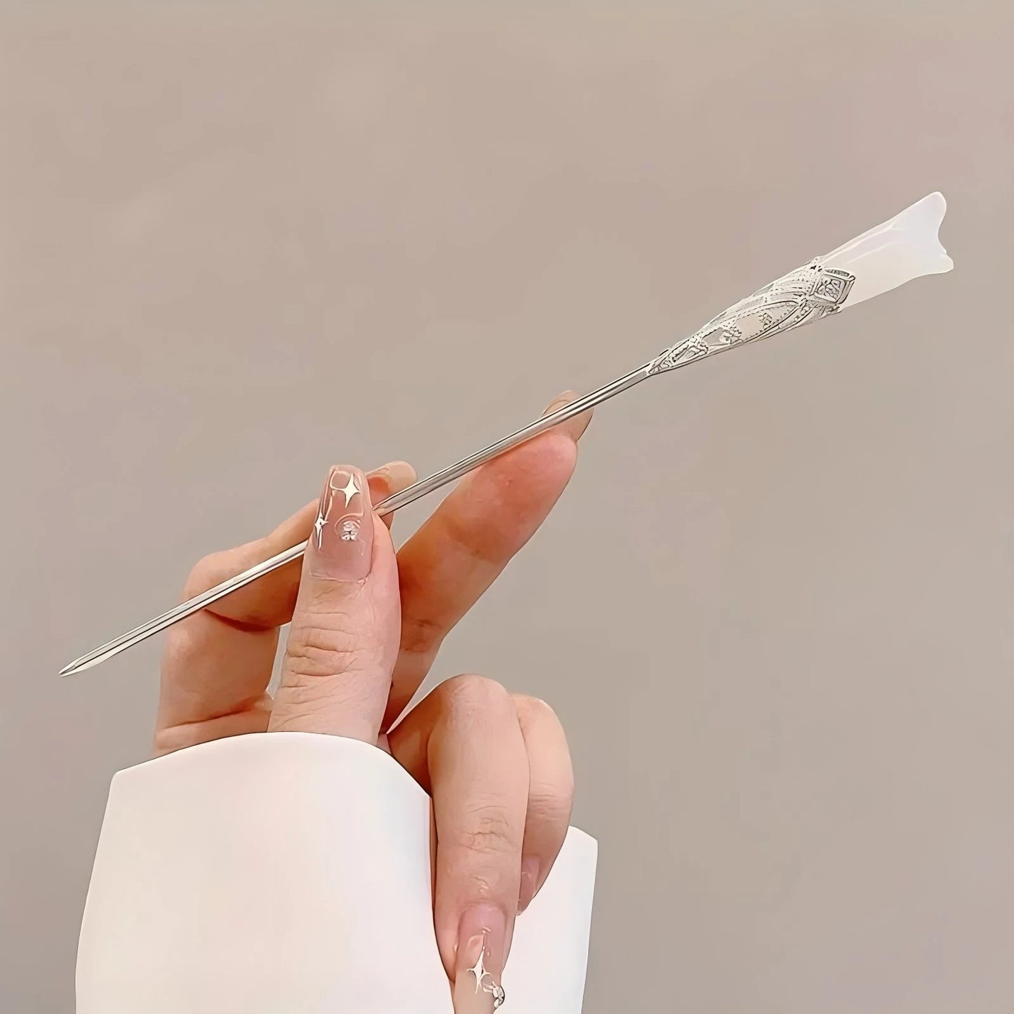 Traditional Chinese Style Floral Hair Stick | Elegant Tassel Hairpin Jewelry | D'AuraHaven