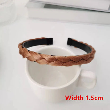 Bohemian Synthetic Braided Headband | Stretch Twist Hair Band | D'AuraHaven