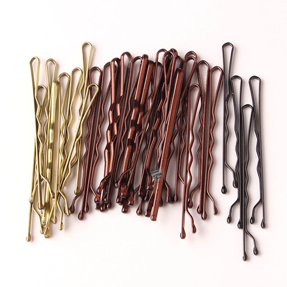 Professional 5cm Bobby Pins Set | 50-Piece Secure Grip Hairpins | D'AuraHaven