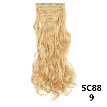 D'AuraHaven LuxVolume™ 24" Long Straight Clip-In Hair Extensions (7-Pcs Set)