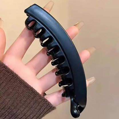Premium Tortoiseshell Banana Hair Clip | Vintage Fish-Shaped Ponytail Clamp | D'AuraHaven