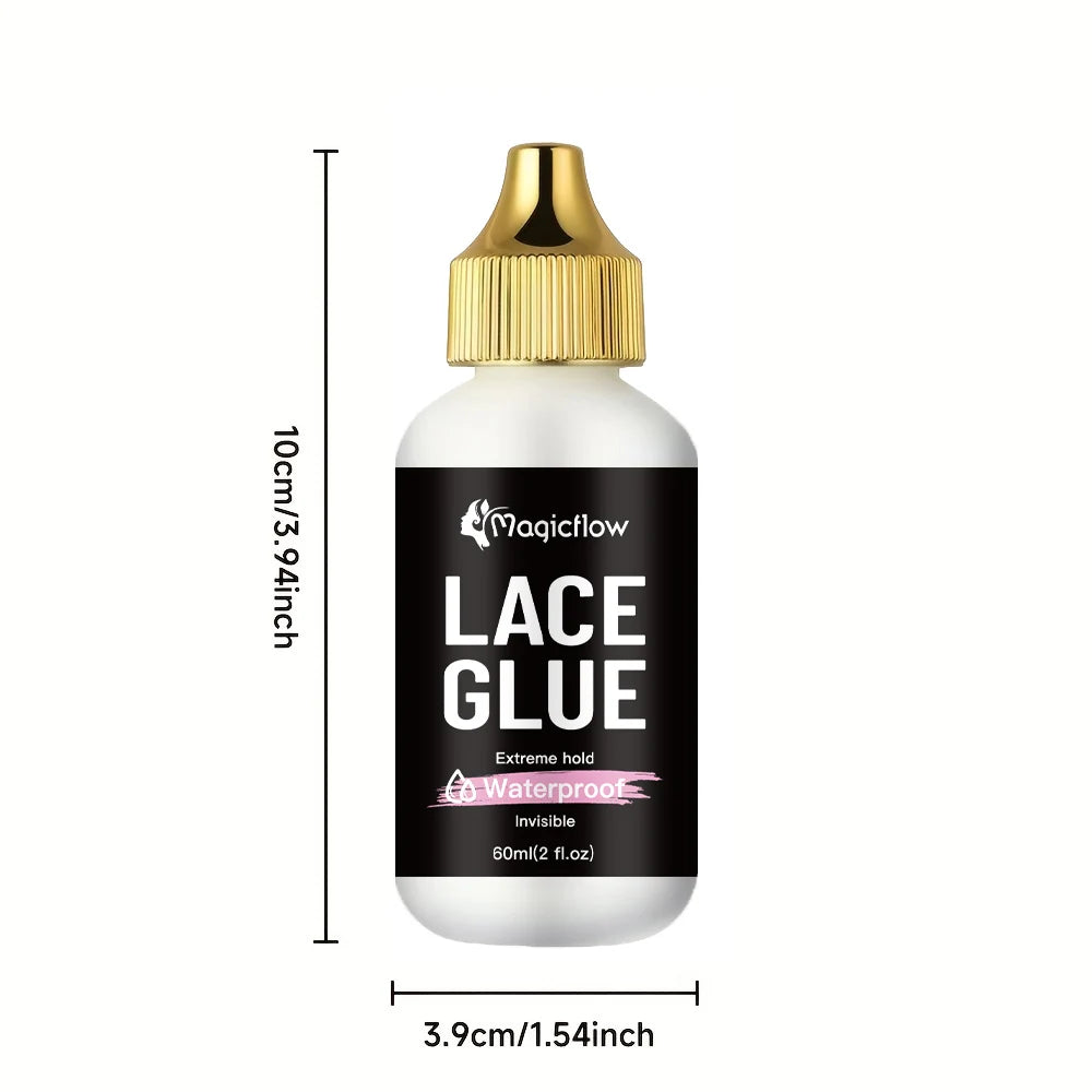 Premium Waterproof Lace Glue | Strong Hold Invisible Wig Adhesive (2 fl. oz.) | D'AuraHaven