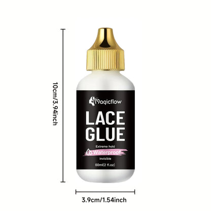 Premium Waterproof Lace Glue | Strong Hold Invisible Wig Adhesive (2 fl. oz.) | D'AuraHaven