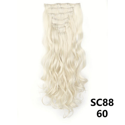 D'AuraHaven LuxVolume™ 24" Long Straight Clip-In Hair Extensions (7-Pcs Set)