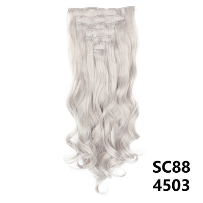 D'AuraHaven LuxVolume™ 24" Long Straight Clip-In Hair Extensions (7-Pcs Set)