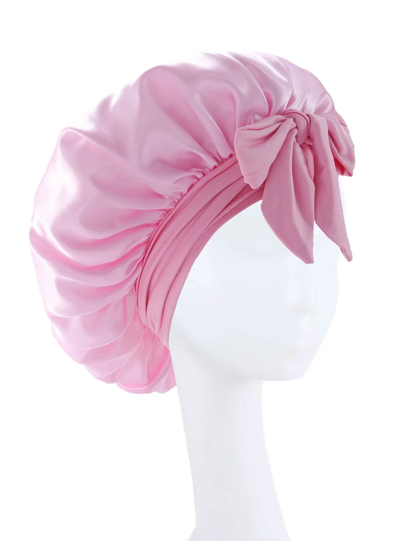 Premium Silky Satin Sleep Bonnet | Wide Tie-Band Night Cap for Curly & Coily Hair | D'AuraHaven