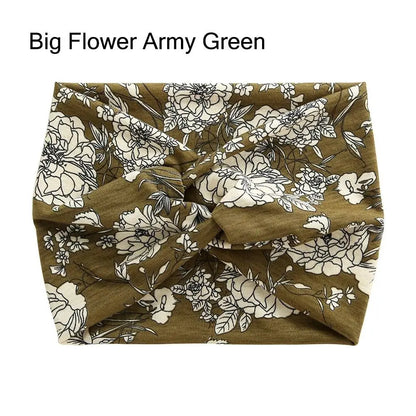 Luxe Extra-Large Twisted Turban Headband | Wide Non-Slip Workout Head Wrap | D'AuraHaven