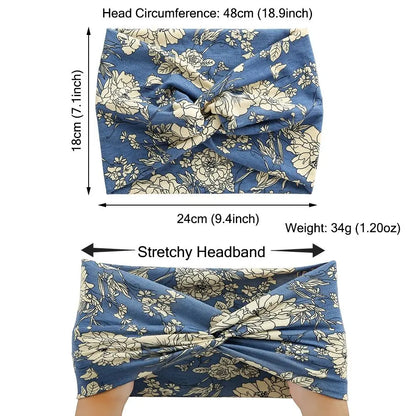 Luxe Extra-Large Twisted Turban Headband | Wide Non-Slip Workout Head Wrap | D'AuraHaven